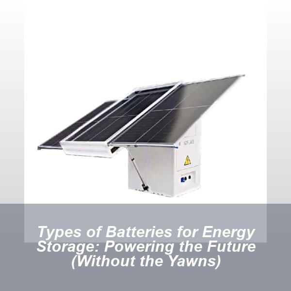 Types of Batteries for Energy Storage: Powering the Future (Without the Yawns)